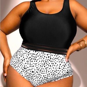 101 Half Dalmatian New Plus Size swimsuit